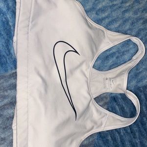white nike sports bra .